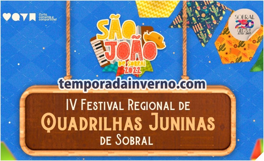 Festas Juninas 2022 : data e atrações do São João de Sobral