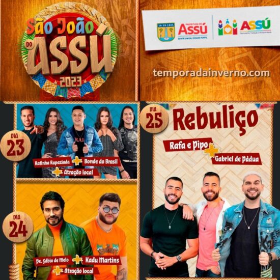 Programação São João de Assú 2023 no Rio Grande do Norte - temporadainverno-com-676129.hostingersite.com