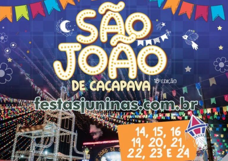 Festas Juninas Em São Paulo Festival São João De Caçapava 2024